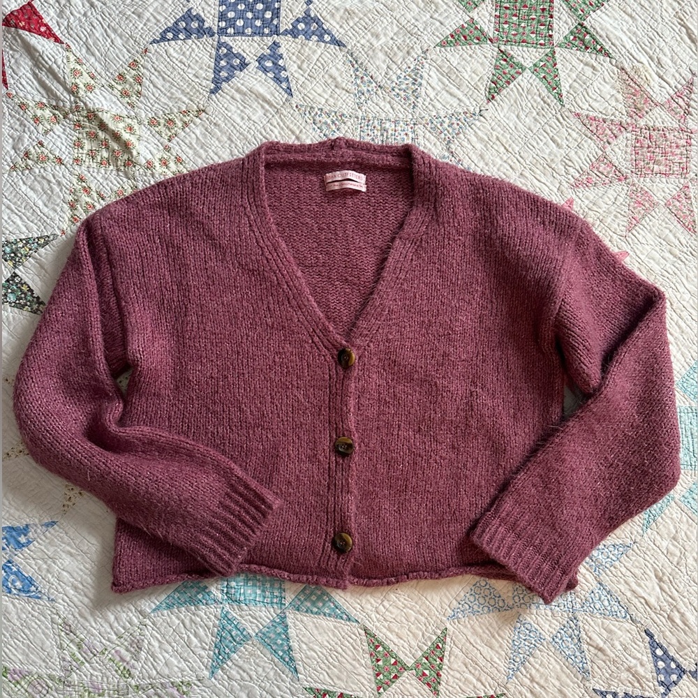 Urban Outfitters Women's Pink Cardigan Sweater Sz S